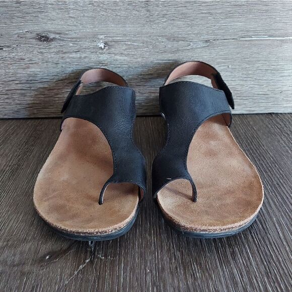 Dansko Reece Black Toe Loop Sandal Size 37 - Picture 3 of 10